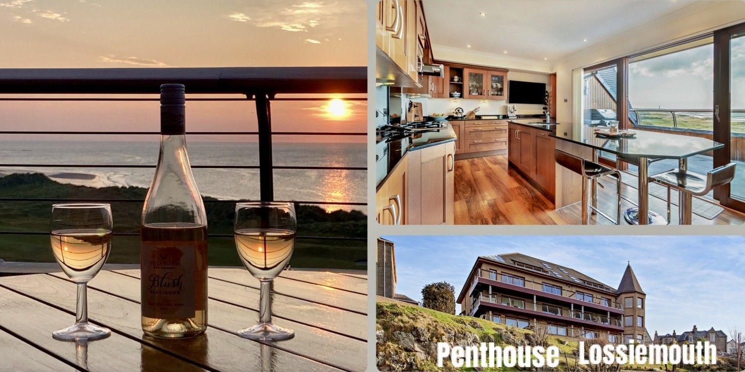 Penthouse Moray Golf Course and Beach Self Catering Apartment